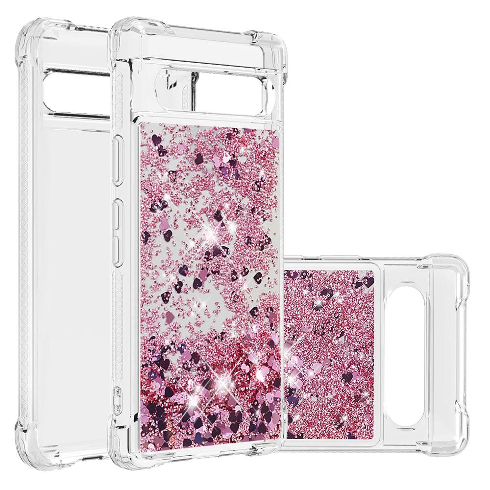 For Google Pixel 7a TPU Case Glitter Quicksand Shockproof Phone Back Cover Rose Gold/Hearts
For Google Pixel 7a TPU Case Glitter Quicksand Shockproof Phone Back Cover Rose Gold/Hearts