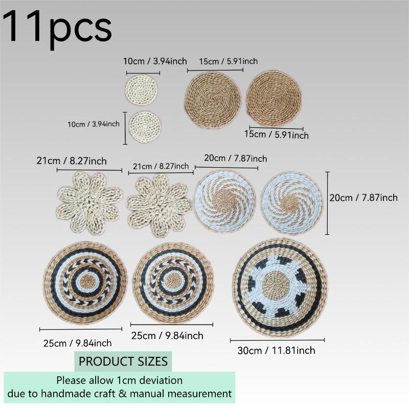 11pcs Multi-Size Decorative Hanging Ornaments Bohemian Farmhouse Wall Decor DIY Hanging Decor Living Room Bedroom Study Tea Room
11pcs Multi-Size Decorative Hanging Ornaments Bohemian Farmhouse Wall Decor DIY Hanging Decor Living Room Bedroom Study Tea Room