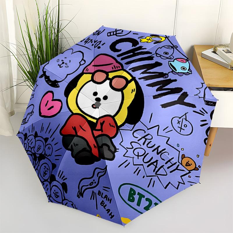 1pc Chimmy BT21 Character Automatic Folding Umbrella - Compact 8-Rib Design, Durable Plastic & Iron, Perfect Gift for Friends & Family, yy250923056
1pc Chimmy BT21 Character Automatic Folding Umbrella - Compact 8-Rib Design, Durable Plastic & Iron, Perfect Gift for Friends & Family, yy250923056