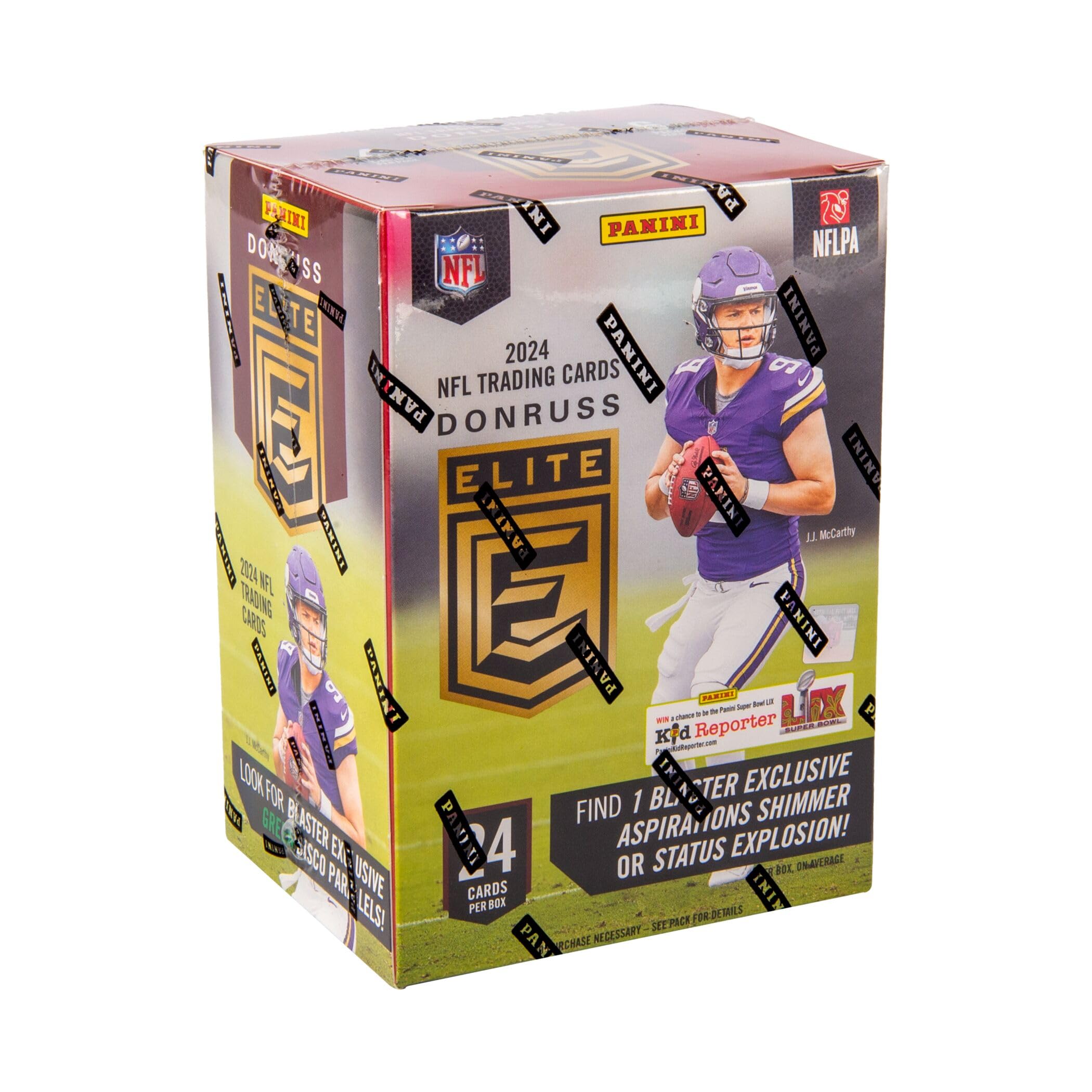 Карточка коллекционная футбольная Panini Donruss Elite NFL 2024 года в коробке Blaster
Карточка коллекционная футбольная Panini Donruss Elite NFL 2024 года в коробке Blaster