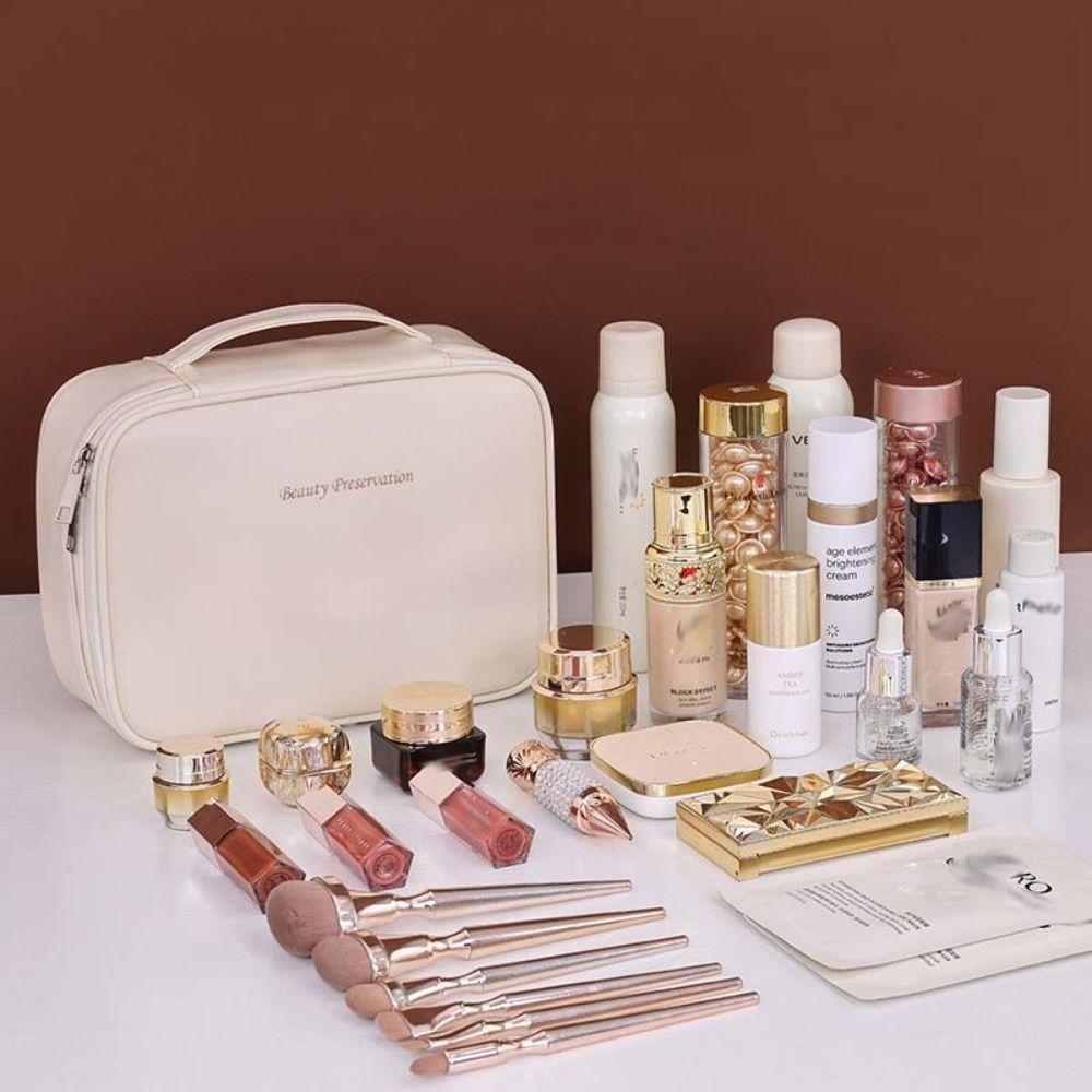 Detachable PU Leather Cosmetic Bag Square Travel Wash Bag Portable Makeup Pouch Bag Travel кавовий
Detachable PU Leather Cosmetic Bag Square Travel Wash Bag Portable Makeup Pouch Bag Travel кавовий