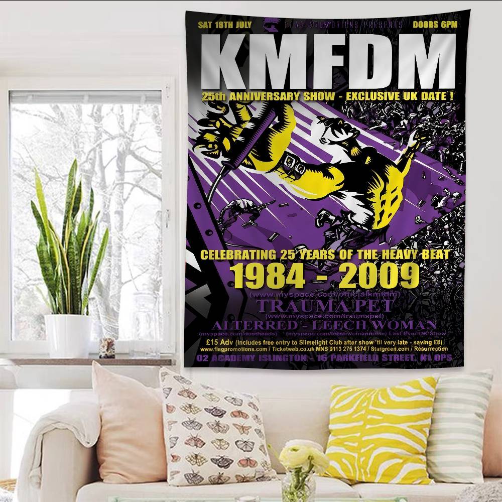 KKMFDM Band Printed Large Wall Tapestry Hanging Tarot Hippie Wall Rugs Dorm Cheap Hippie Wall Hanging 74x94cm(29x37in)
KKMFDM Band Printed Large Wall Tapestry Hanging Tarot Hippie Wall Rugs Dorm Cheap Hippie Wall Hanging 74x94cm(29x37in)