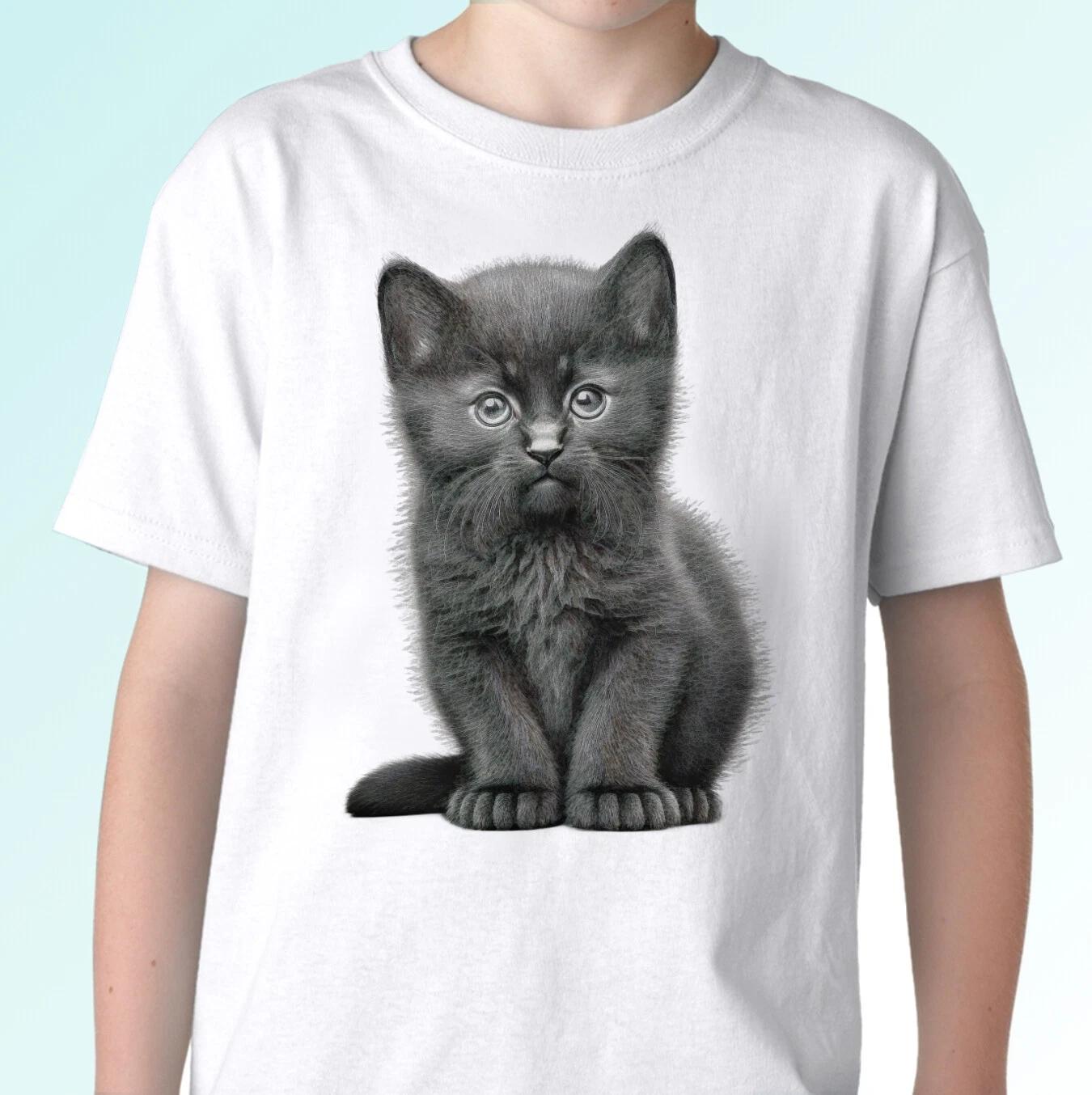 Black Cat kids boys T-Shirt kitty tee puss top art gift - s s kids baby sizes 130
Black Cat kids boys T-Shirt kitty tee puss top art gift - s s kids baby sizes 130