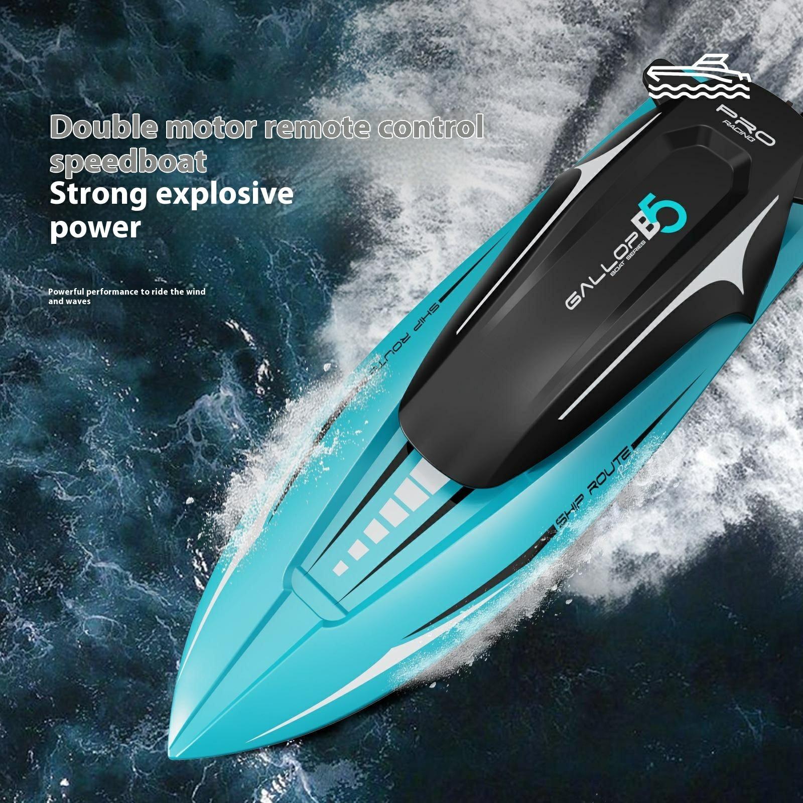 B5 RC Boat High Speed Motorboat 4 Channel 2.4G Electric Yacht Model Toy for Summer Water Fun (Single Battery) Silver
B5 RC Boat High Speed Motorboat 4 Channel 2.4G Electric Yacht Model Toy for Summer Water Fun (Single Battery) Silver