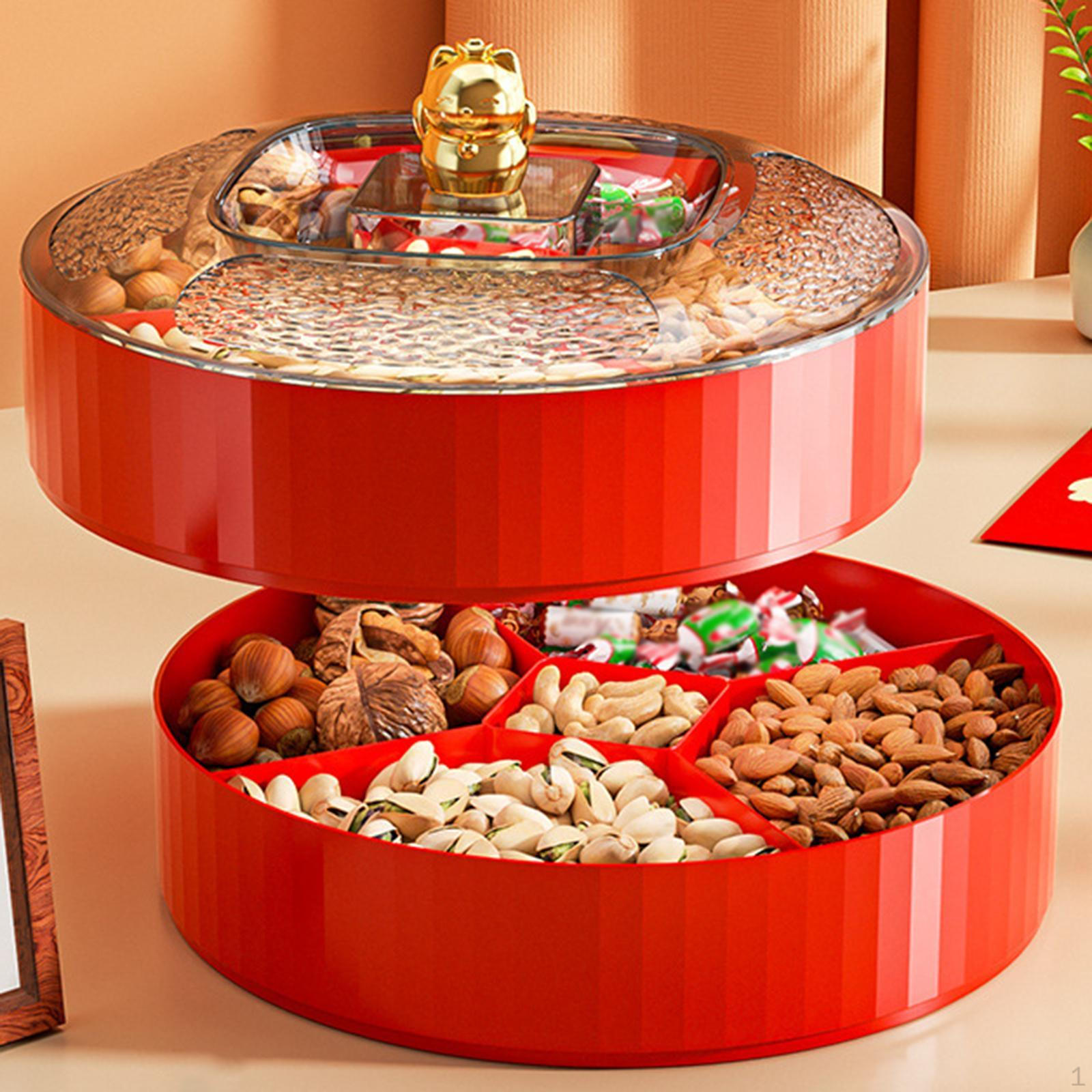 Разделенный поднос для закусок из сухофруктов, орехов и конфет с крышкой для закусок 2 Tier Red
Разделенный поднос для закусок из сухофруктов, орехов и конфет с крышкой для закусок 2 Tier Red