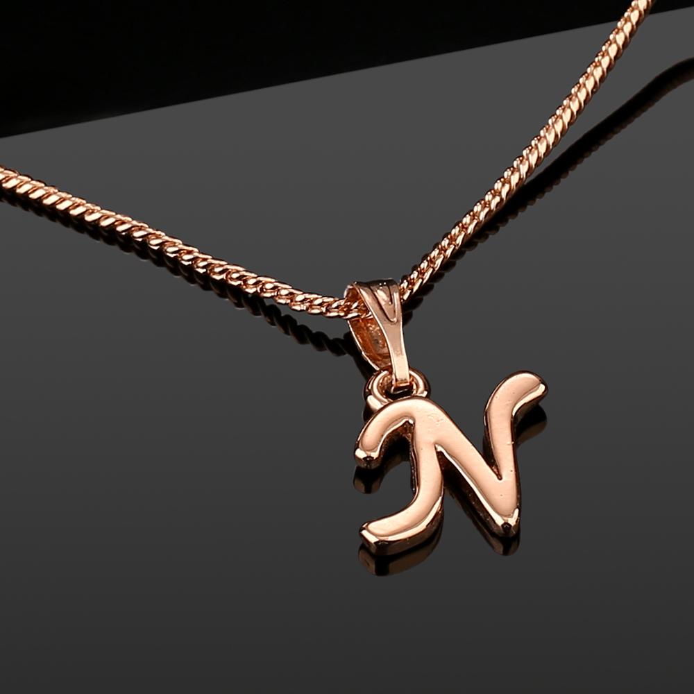 Estele Valentine gift - Подвеска Intital N Letter с покрытием из розового золота для женщин
Estele Valentine gift - Подвеска Intital N Letter с покрытием из розового золота для женщин