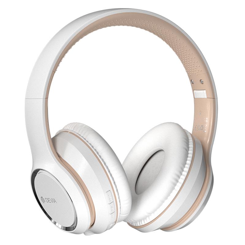 DEVIA Kintone Series HiFi Sound Bluetooth-compatible Wireless Headset Over-Ear Earphone V2 White
DEVIA Kintone Series HiFi Sound Bluetooth-compatible Wireless Headset Over-Ear Earphone V2 White