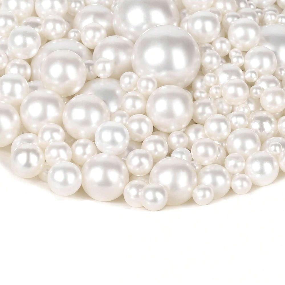 320Pcs Pearls Beads No Hole Vase Filler Faux Pearl Beads for Crafts Wedding Birthday Party Home Decor (8mm,10mm 14mm, 20mm) слоновая кость
320Pcs Pearls Beads No Hole Vase Filler Faux Pearl Beads for Crafts Wedding Birthday Party Home Decor (8mm,10mm 14mm, 20mm) слоновая кость