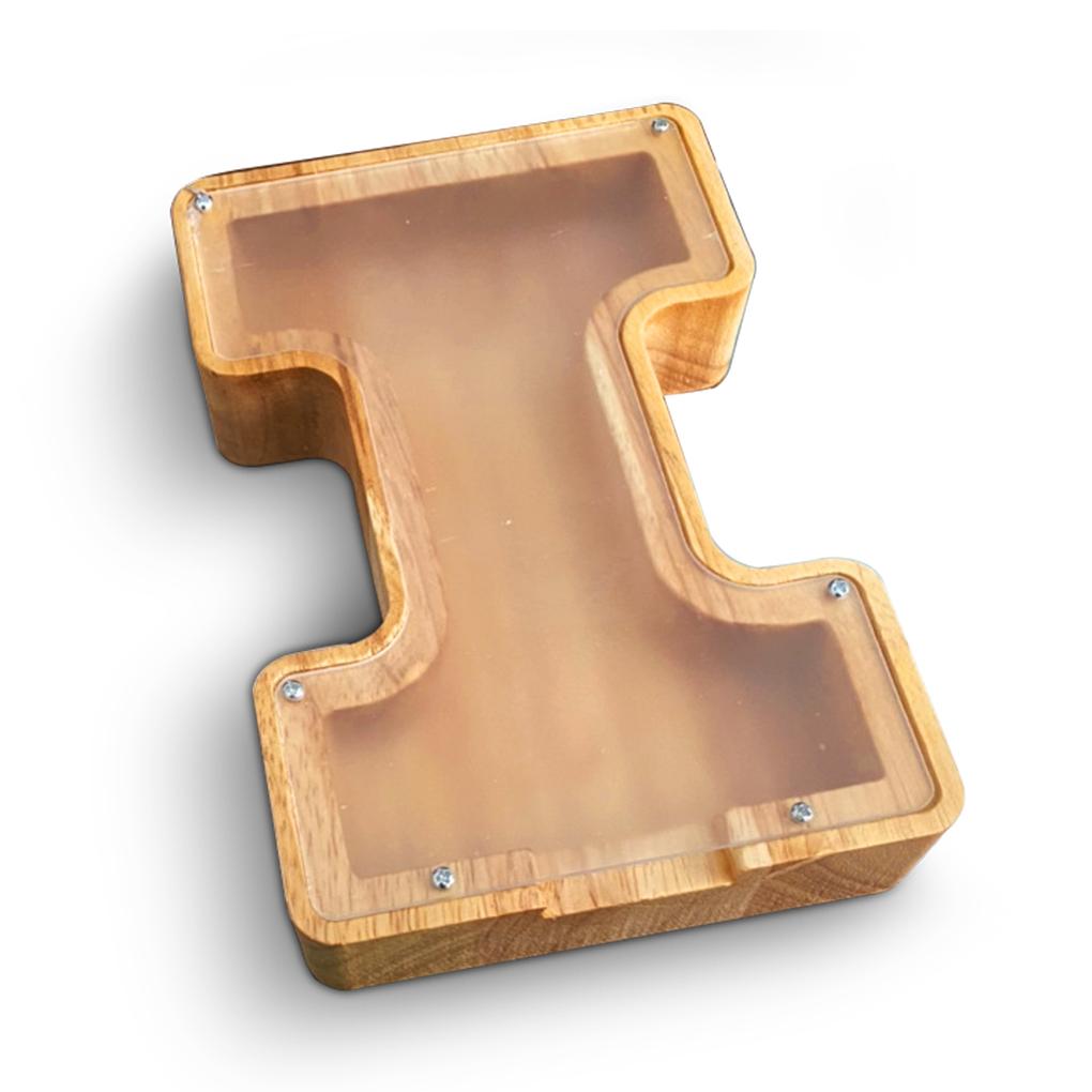 Saving Box Wooden Alphabet Letter Shaped Money Jar Saving Box with Transparent Window Personal Bank
Saving Box Wooden Alphabet Letter Shaped Money Jar Saving Box with Transparent Window Personal Bank