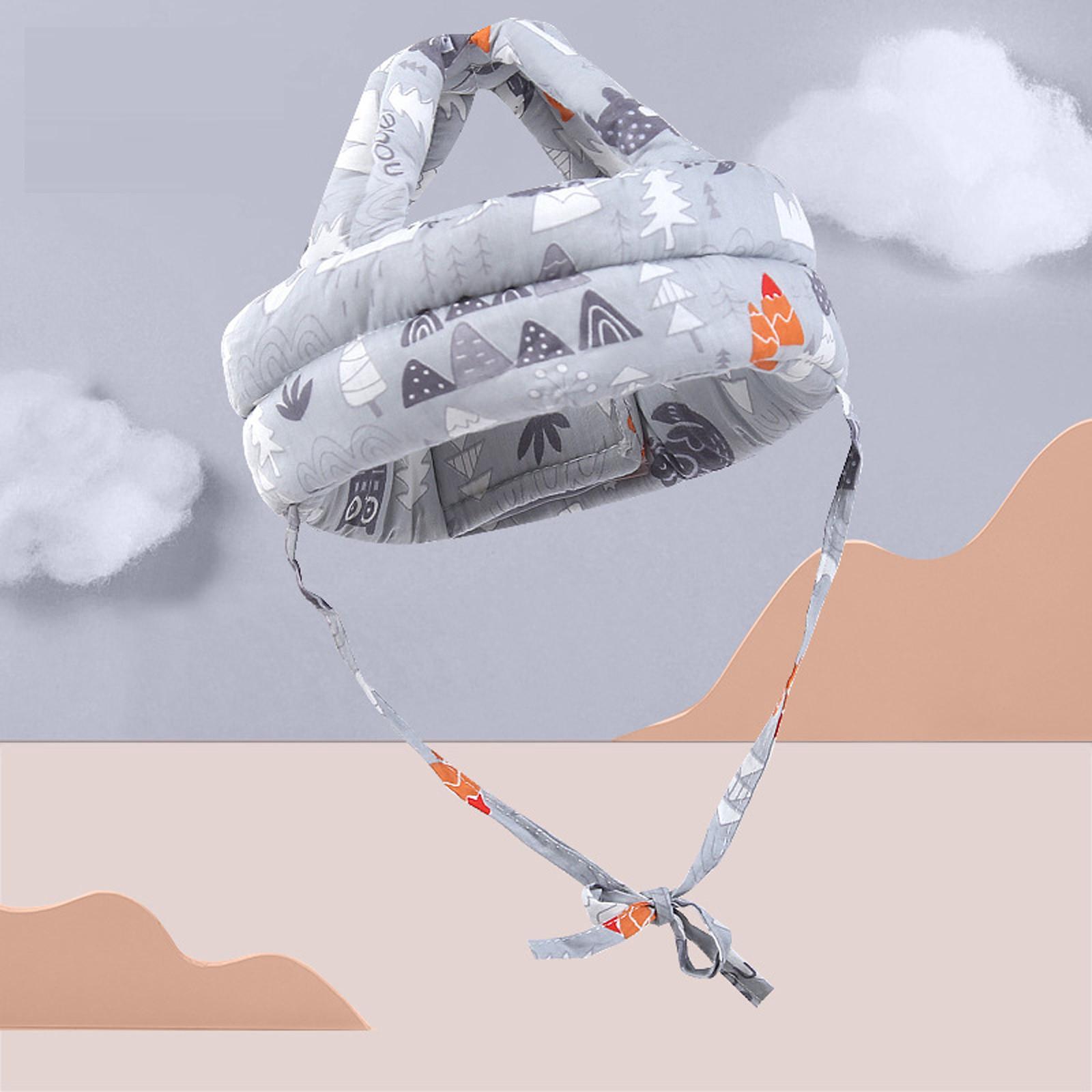 Защитный шлем для новорожденных мальчиков и девочек, небьющаяся шапка One Size серый