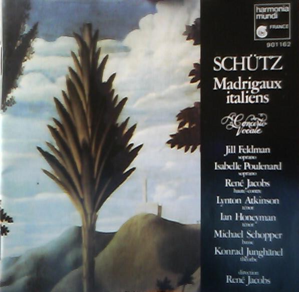 CD SCHUTZ, FELDMAN; JACOBS - Schutz;Italien Madrigals HMC901162 Harmonia Mundi 1985 Japan Classical Used
CD SCHUTZ, FELDMAN; JACOBS - Schutz;Italien Madrigals HMC901162 Harmonia Mundi 1985 Japan Classical Used