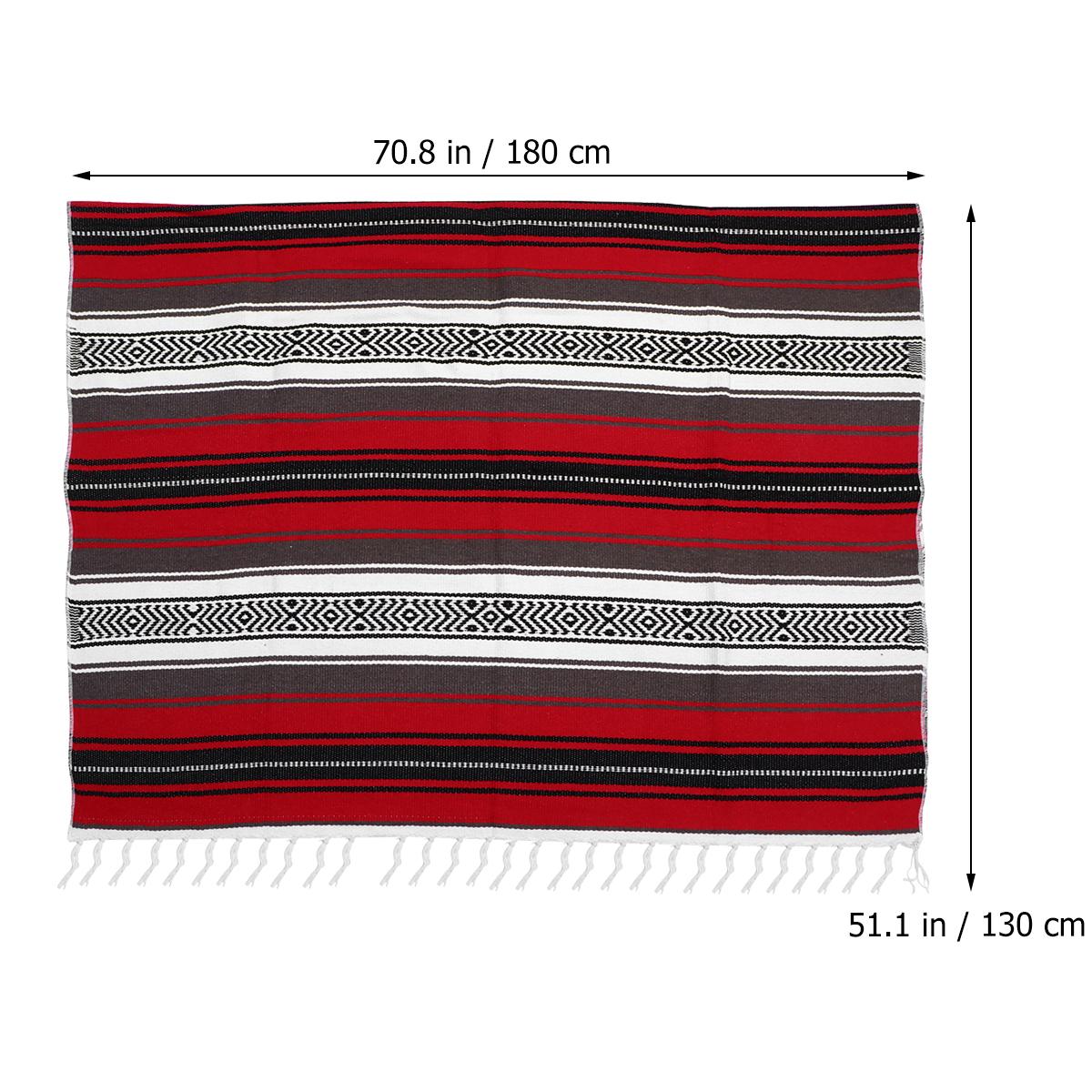 Mexican Blanket Red 130x180cm Thick Blended Serape Woven Throw for Yoga Camping Outdoor Car Sofa Mexican Blanket кавовий
Mexican Blanket Red 130x180cm Thick Blended Serape Woven Throw for Yoga Camping Outdoor Car Sofa Mexican Blanket кавовий