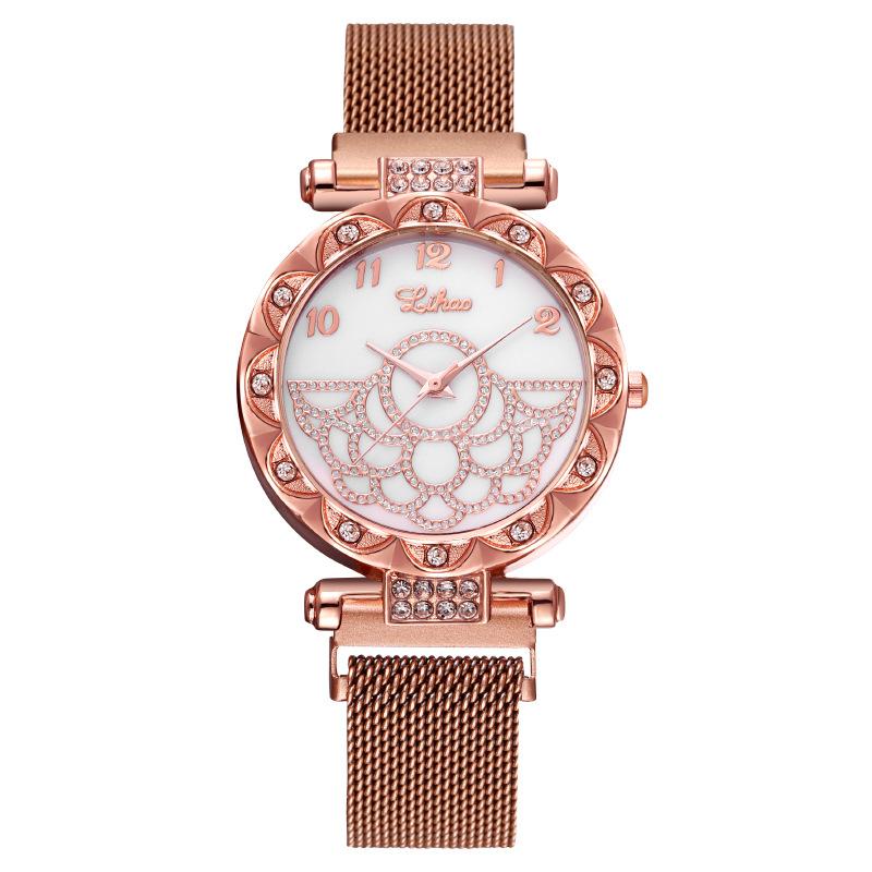 Популярний жіночий годинник з діамантами жіночий годинник кварцовий годинник магніт жіночий годинник lazy рожевий колір золота
Популярний жіночий годинник з діамантами жіночий годинник кварцовий годинник магніт жіночий годинник lazy рожевий колір золота
