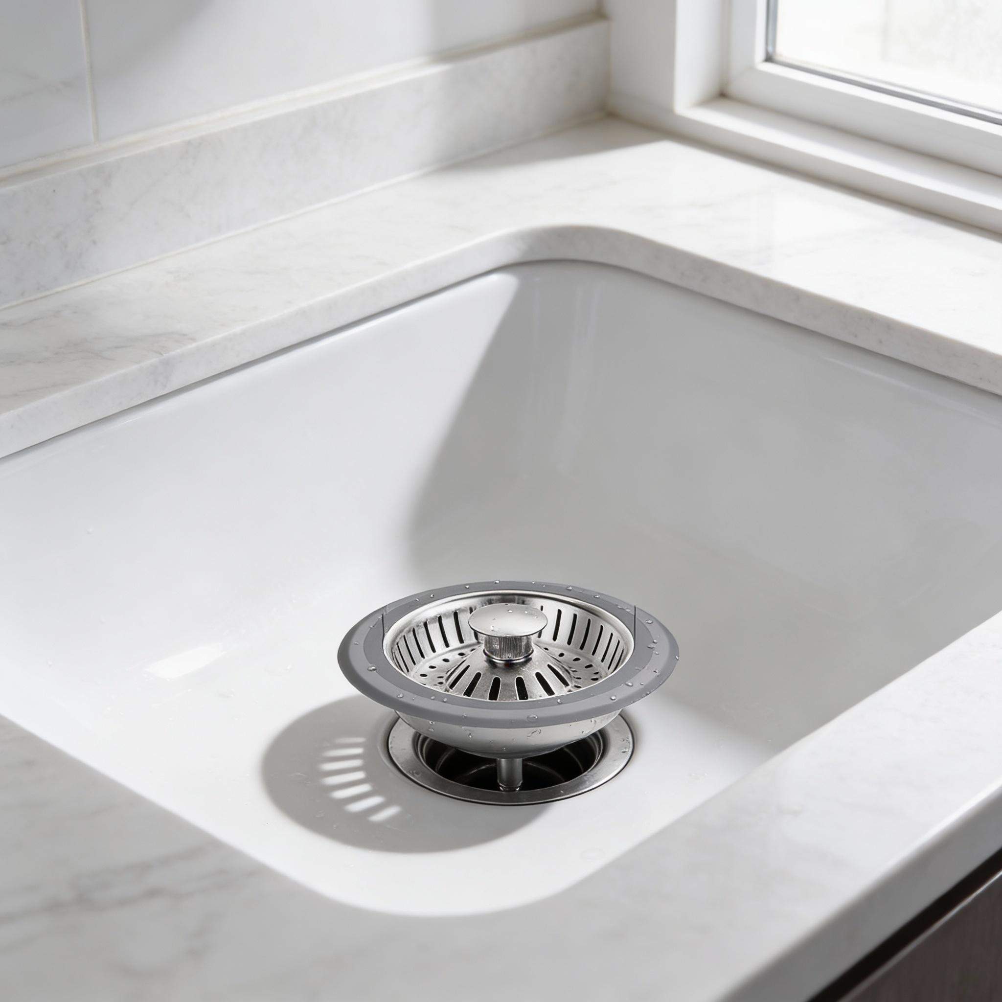 1pc Sink Filter 304 Stainless Steel Kitchen Sink Filter Replacement Quick Drainage Stopper Press-Type Bounce Core Strainer China Mainland
1pc Sink Filter 304 Stainless Steel Kitchen Sink Filter Replacement Quick Drainage Stopper Press-Type Bounce Core Strainer China Mainland
