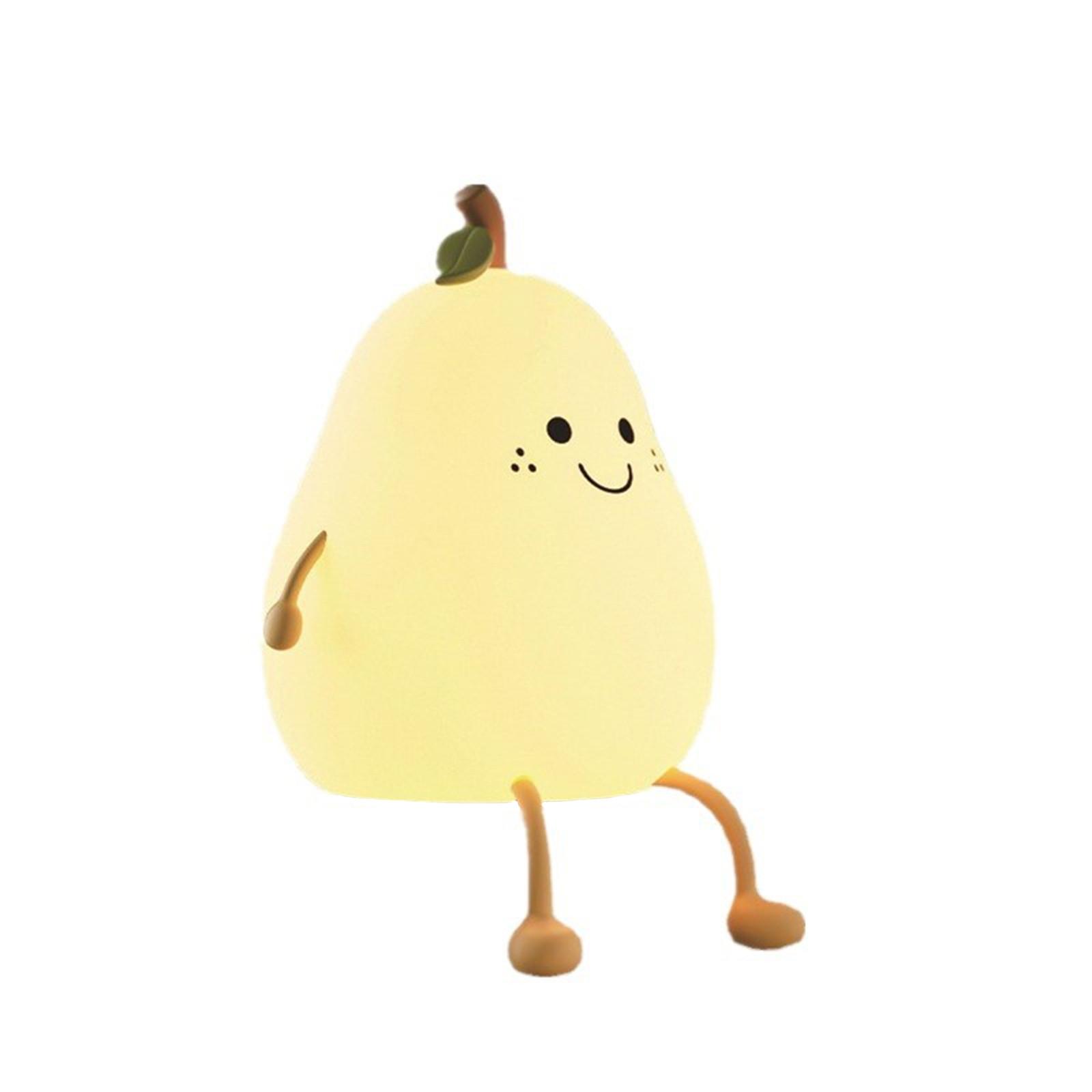 Creative Fun Fruit Regardless Of Pear Sleep Light USB Charging Color-changing Pat Silicone Light
Creative Fun Fruit Regardless Of Pear Sleep Light USB Charging Color-changing Pat Silicone Light
