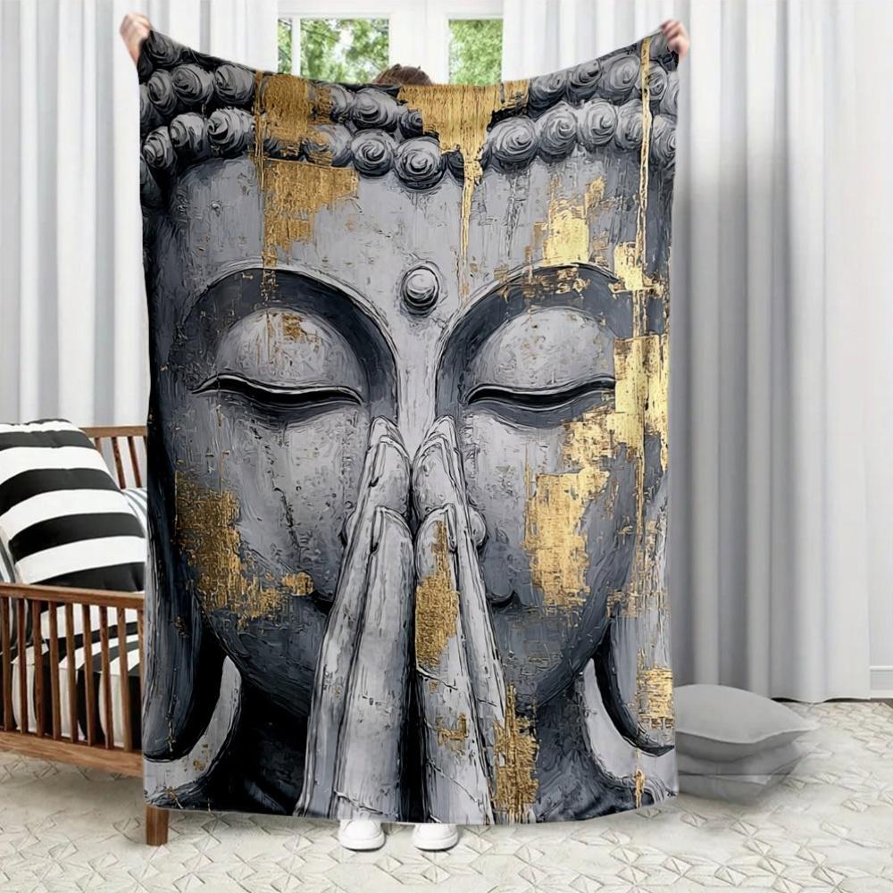 Retro Gilded Buddha Statue Theme Flannel printed blanket suitable for all seasons suitable for living room office sofa travel 75x100cm (30x40inch)
Retro Gilded Buddha Statue Theme Flannel printed blanket suitable for all seasons suitable for living room office sofa travel 75x100cm (30x40inch)