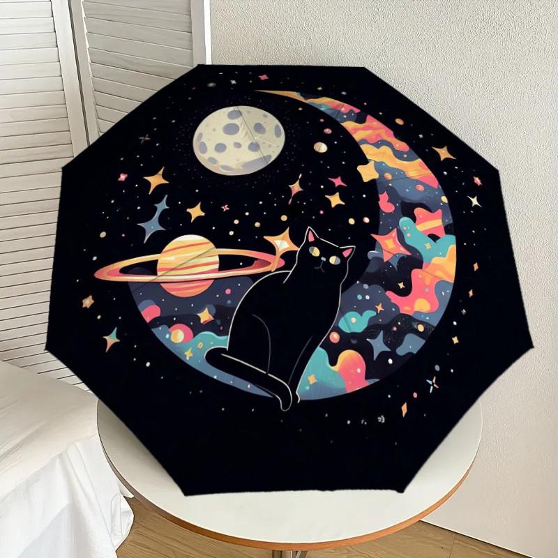 1pc Space Cat Adventure Umbrella with Plastic Handle,Suitable for All Seasons Home Travel Outdoor UmbrellaDD1412
1pc Space Cat Adventure Umbrella with Plastic Handle,Suitable for All Seasons Home Travel Outdoor UmbrellaDD1412