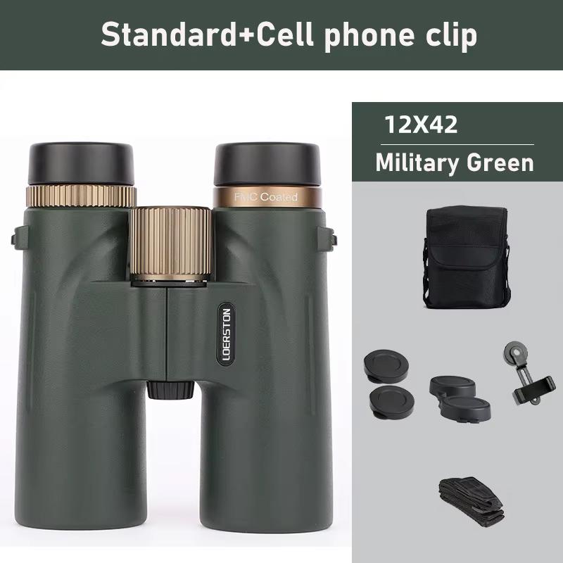 Telescope 12x42 HD Professional Binoculars with ED Lens BAK4 Prism Waterproof for Birdwatching Hunting Camping Travel Outdoor зелений
Telescope 12x42 HD Professional Binoculars with ED Lens BAK4 Prism Waterproof for Birdwatching Hunting Camping Travel Outdoor зелений