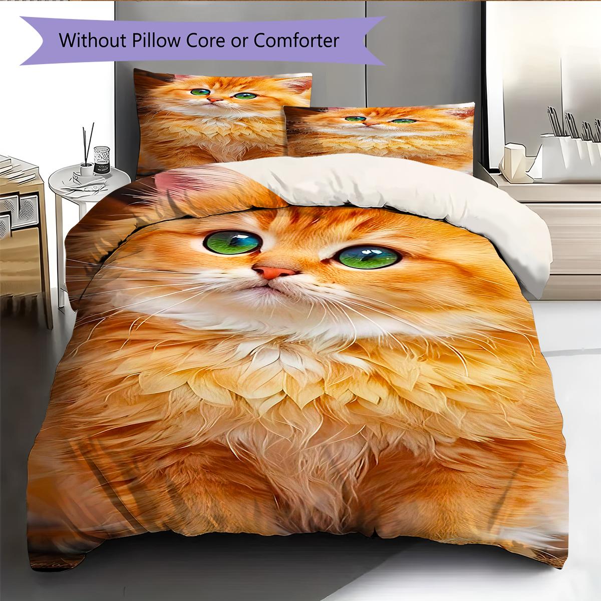 1PC Cute cat theme pattern Bedding Quilt Set Quilt Cover Pillowcase Home Decoration Birthday Gift (1 * duvet cover + 12 * pillowcase, without core) 135x200cm
1PC Cute cat theme pattern Bedding Quilt Set Quilt Cover Pillowcase Home Decoration Birthday Gift (1 * duvet cover + 12 * pillowcase, without core) 135x200cm