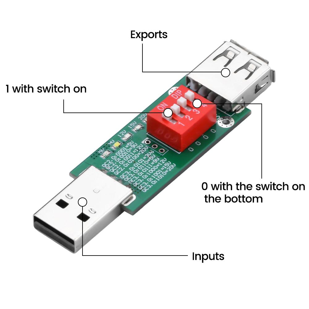 PD 2.0 3.0 5V 9V 12V 15V 20V Fast Protocol Charge Trigger Decoy Qualcomm Qc3.0 Trigger Voltage Detector Power Supply
PD 2.0 3.0 5V 9V 12V 15V 20V Fast Protocol Charge Trigger Decoy Qualcomm Qc3.0 Trigger Voltage Detector Power Supply