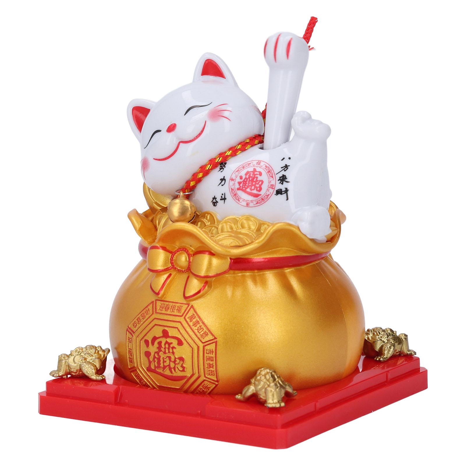 Lucky Cat Statue Plastic Solar Light Sensing Automatic Waving Arm Fortune Bag Cat Ornament for Home Car Dashboard Decoration золотой
Lucky Cat Statue Plastic Solar Light Sensing Automatic Waving Arm Fortune Bag Cat Ornament for Home Car Dashboard Decoration золотой