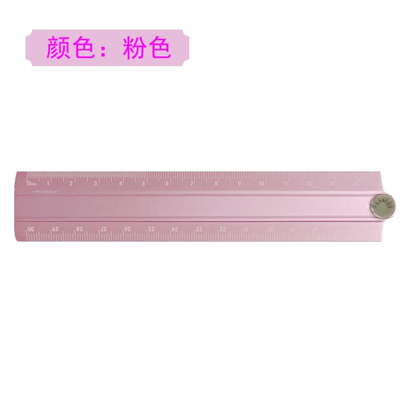New Simple Aluminum Alloy Folding Ruler Easy To Store Multi Functional Metal Ruler for Kid Drawing Supplies Practical Stationery рожевий
New Simple Aluminum Alloy Folding Ruler Easy To Store Multi Functional Metal Ruler for Kid Drawing Supplies Practical Stationery рожевий