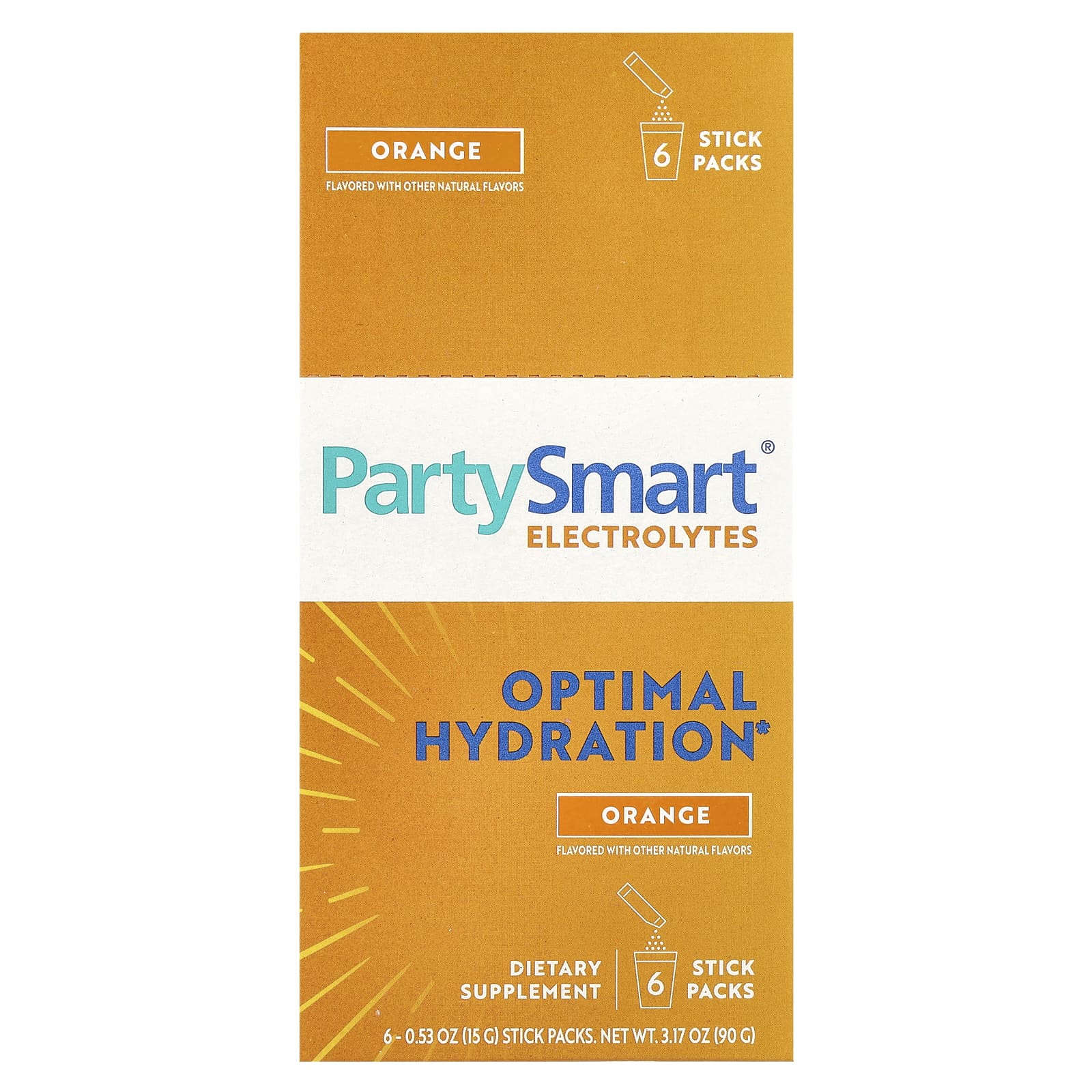 Himalaya, PartySmart® Electrolytes, апельсин, 6 упаковок у стіках, 0,53 унції (15 г) кожен
Himalaya, PartySmart® Electrolytes, апельсин, 6 упаковок у стіках, 0,53 унції (15 г) кожен