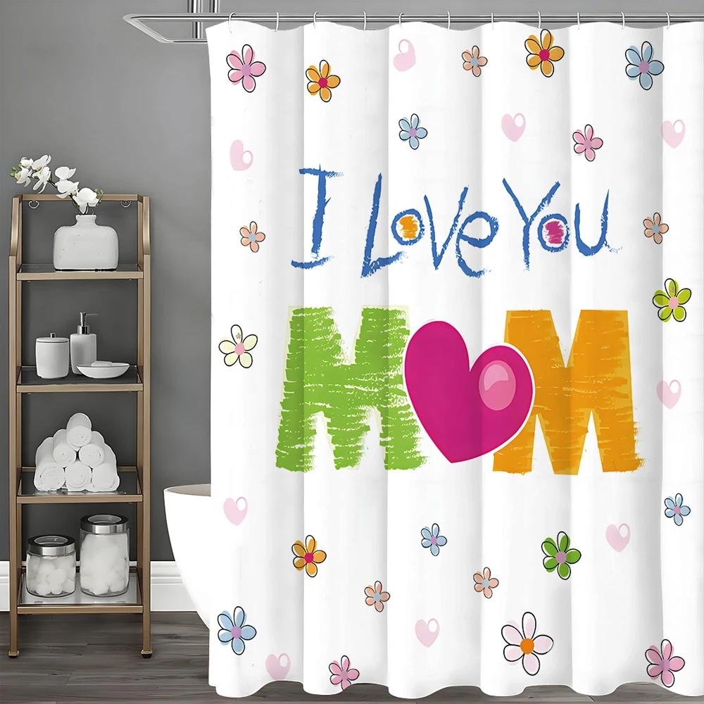 Mother S Day Floral I Love You Mom Crayon Shower Curtain, Bathroom Decorative Shower Curtain, Waterproof Shower Curtain With Hoo W60H190(CM)-1 Pcs
Mother S Day Floral I Love You Mom Crayon Shower Curtain, Bathroom Decorative Shower Curtain, Waterproof Shower Curtain With Hoo W60H190(CM)-1 Pcs