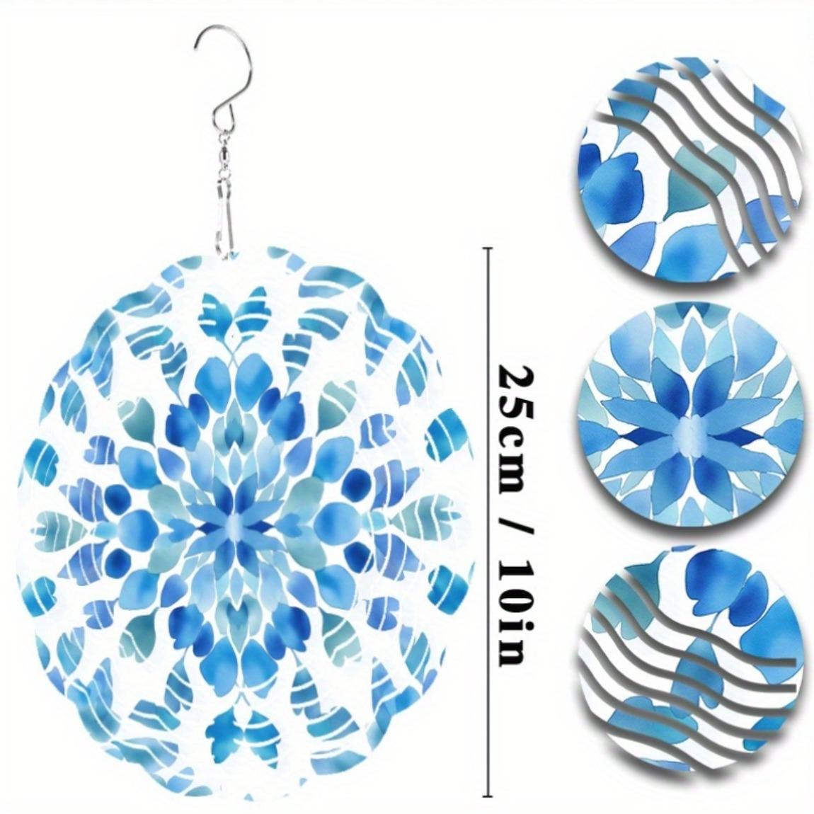 Металлический ветряной спиннер, садовый декор, 25,4 дюйма, синий цветочный дизайн, уличное/комнатное подвесное украшение для праздников и сезонных украшений 01A
Металлический ветряной спиннер, садовый декор, 25,4 дюйма, синий цветочный дизайн, уличное/комнатное подвесное украшение для праздников и сезонных украшений 01A