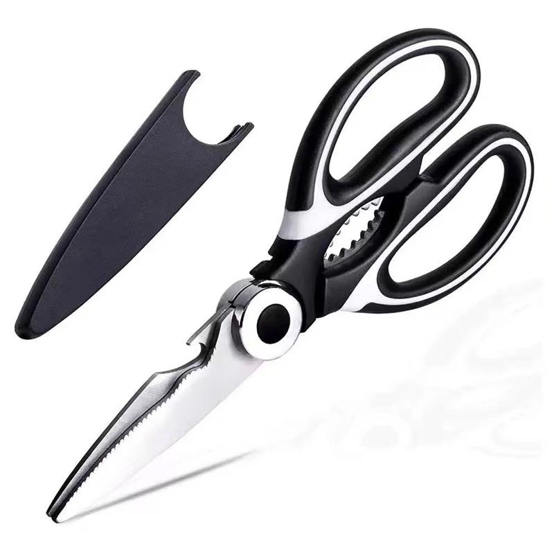 Professional stainless steel kitchen scissors multi-functional chicken bone scissors, fish-killing scissors, kitchen accessories
Professional stainless steel kitchen scissors multi-functional chicken bone scissors, fish-killing scissors, kitchen accessories