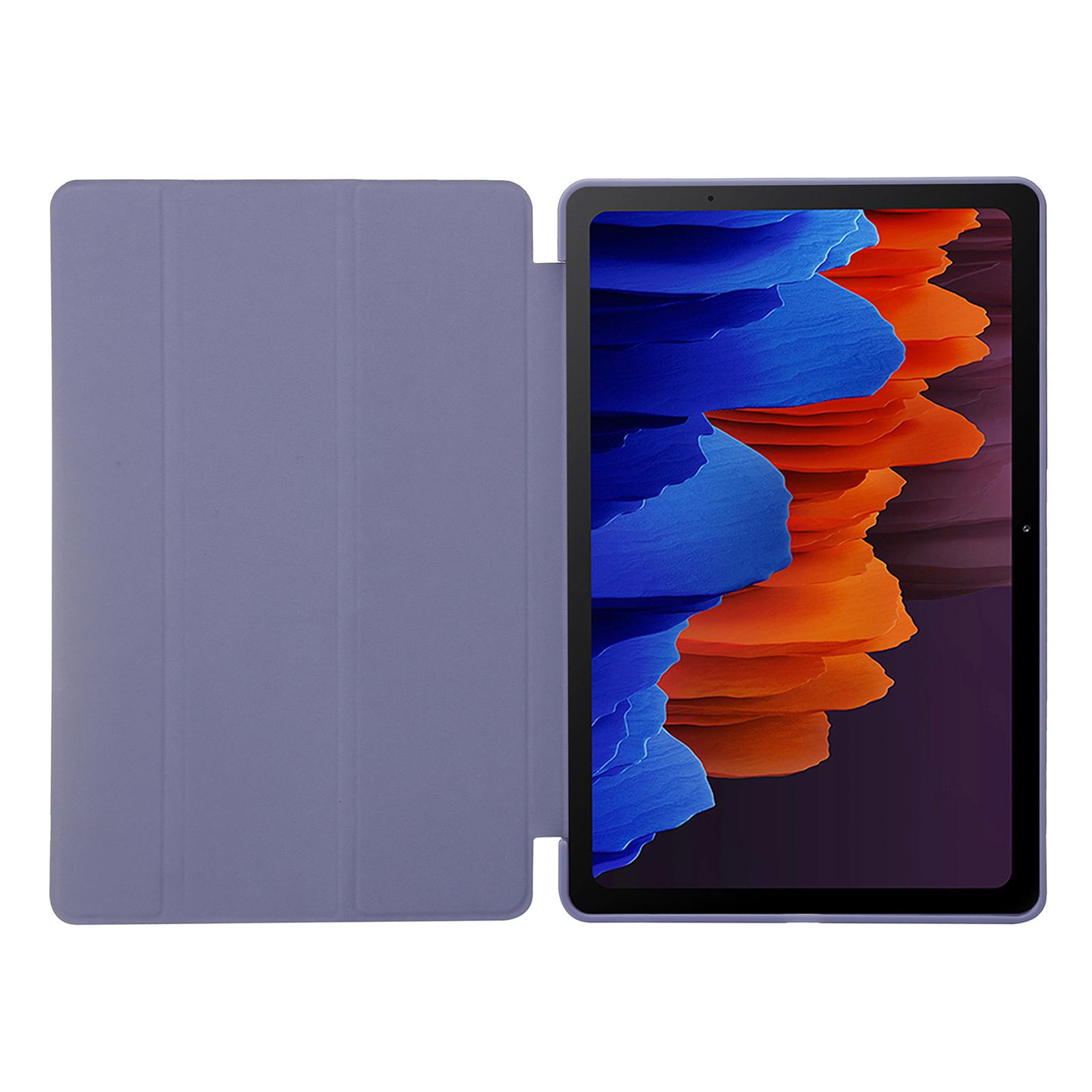 For Samsung Galaxy Tab S9+ Case Anti-scratch PU Leather+Silicone Tri-fold Stand Tablet Cover Purple
For Samsung Galaxy Tab S9+ Case Anti-scratch PU Leather+Silicone Tri-fold Stand Tablet Cover Purple