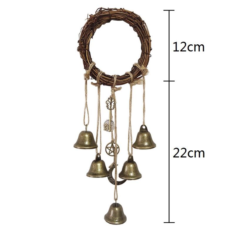 Home Decor Pendant Bell Decoration Vintage Key Bell For Home Door Hanging Witch Rattan Wreath Rope Porch Garden Door Bells
Home Decor Pendant Bell Decoration Vintage Key Bell For Home Door Hanging Witch Rattan Wreath Rope Porch Garden Door Bells