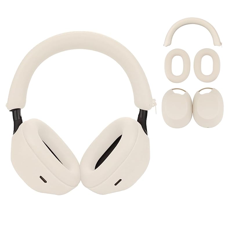 Adhiper 3 sets case cover Sony WH-1000XM5 for headphones Ear pad cover/ear cover/headband cover/headband cushion protector Sweatproof Soft Silicone
Adhiper 3 sets case cover Sony WH-1000XM5 for headphones Ear pad cover/ear cover/headband cover/headband cushion protector Sweatproof Soft Silicone
