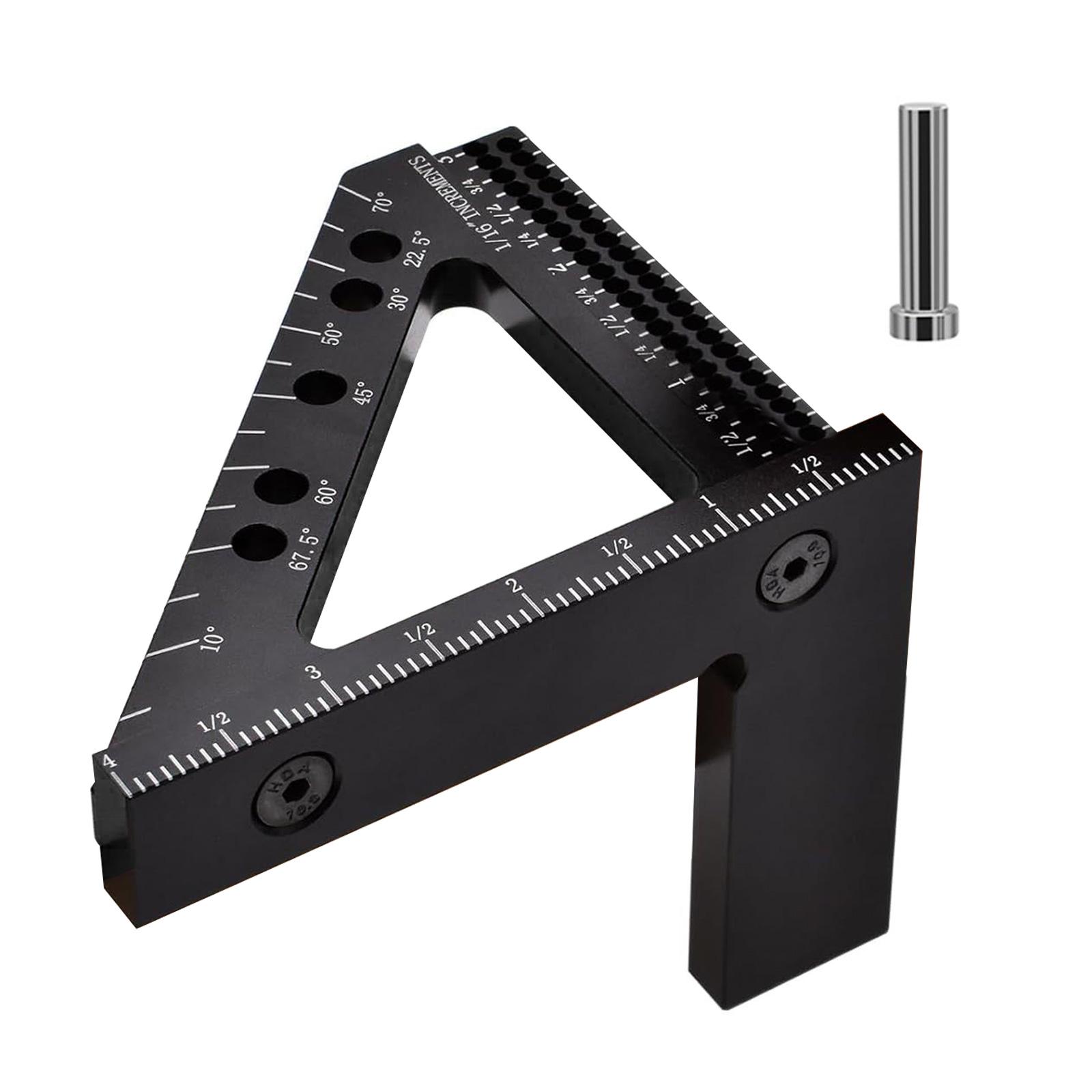 Правило для разметки положения отверстия, точность 45 и 90 градусов, квадратный инструмент для деревообработки, маленькие рамы, квадратный инструмент с позиционным штифтом
Правило для разметки положения отверстия, точность 45 и 90 градусов, квадратный инструмент для деревообработки, маленькие рамы, квадратный инструмент с позиционным штифтом