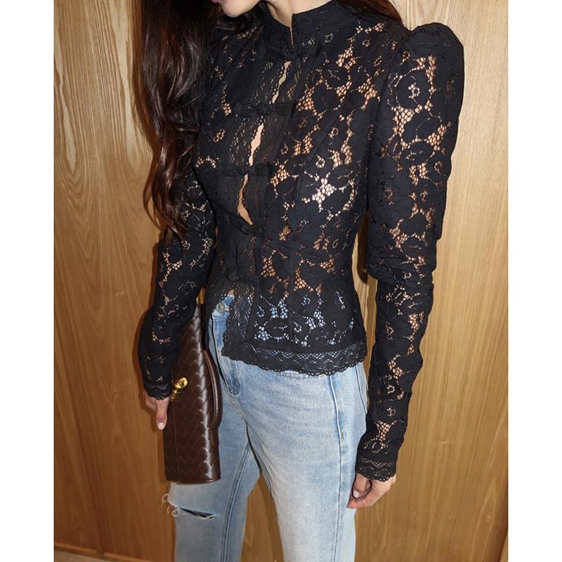 Новый кружевной крючок Цветок Женская рубашка Мода Повседневная Длинный рукав Кардиган Топ Ретро Приталенный Воротник-стойка Женские блузки S
Новый кружевной крючок Цветок Женская рубашка Мода Повседневная Длинный рукав Кардиган Топ Ретро Приталенный Воротник-стойка Женские блузки S