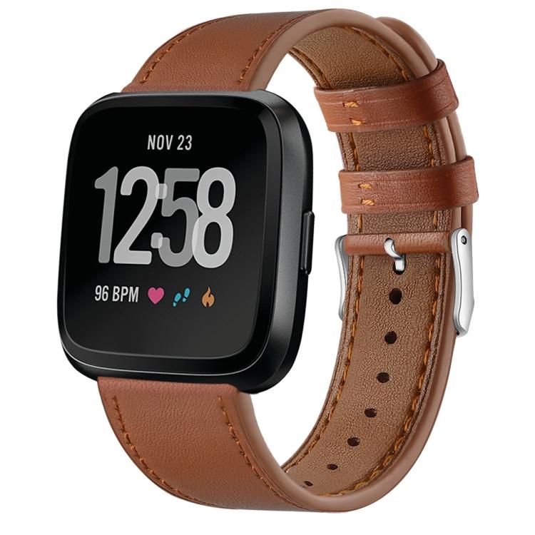 For Fitbit Versa 2 / Fitbit Versa / Fitbit Versa Lite Leather Watch Band with Round Tail Buckle(Gray) коричневий
For Fitbit Versa 2 / Fitbit Versa / Fitbit Versa Lite Leather Watch Band with Round Tail Buckle(Gray) коричневий