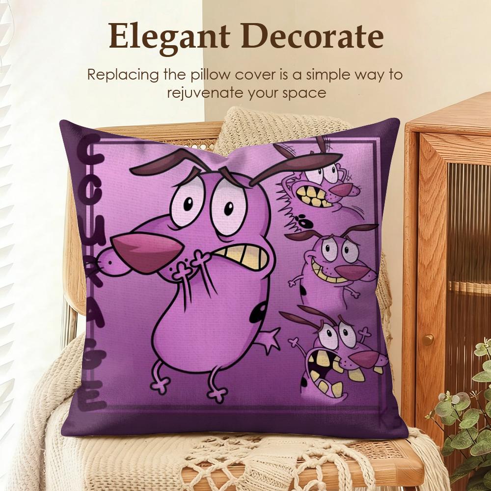 CCourage CCowardly Dog Cushion Cover Natural Linen Organic Fabric DoubleSided Printing Sofa Home Decor Gift Pillow Case 30x30cm
CCourage CCowardly Dog Cushion Cover Natural Linen Organic Fabric DoubleSided Printing Sofa Home Decor Gift Pillow Case 30x30cm
