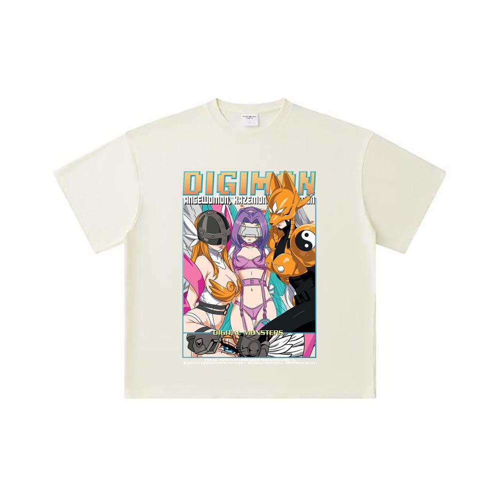 260 GSM Double Yarn 32 Count 100% Cotton Digimon V6 Waifus Print Unisex Heavy Cotton T Shirt S
260 GSM Double Yarn 32 Count 100% Cotton Digimon V6 Waifus Print Unisex Heavy Cotton T Shirt S