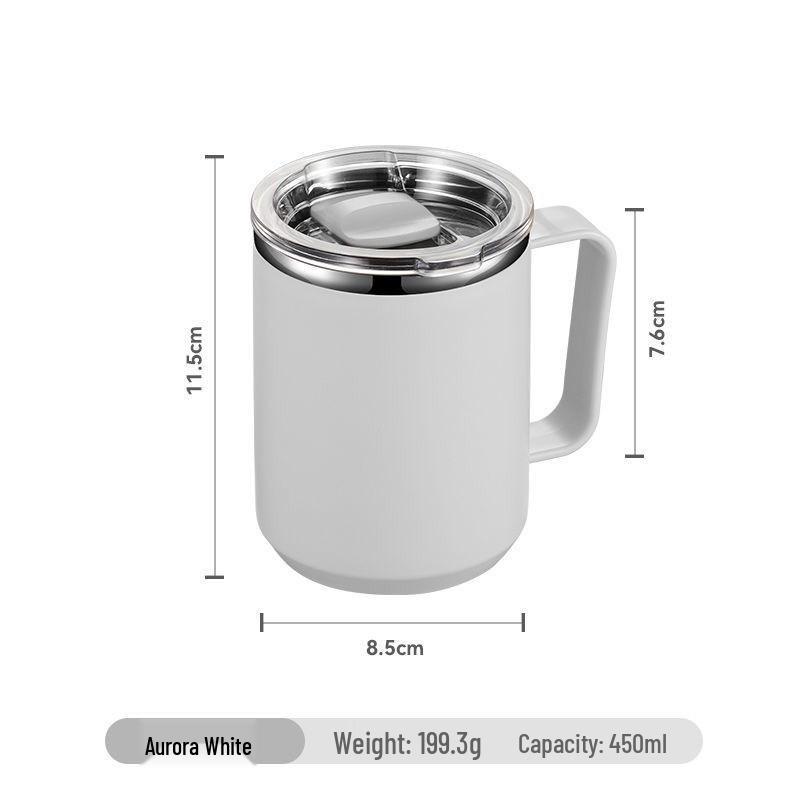 Nordic Style 304 Stainless Steel Coffee Mug with Lid, Large Capacity Office Thermos Cup 401-500ml
Nordic Style 304 Stainless Steel Coffee Mug with Lid, Large Capacity Office Thermos Cup 401-500ml