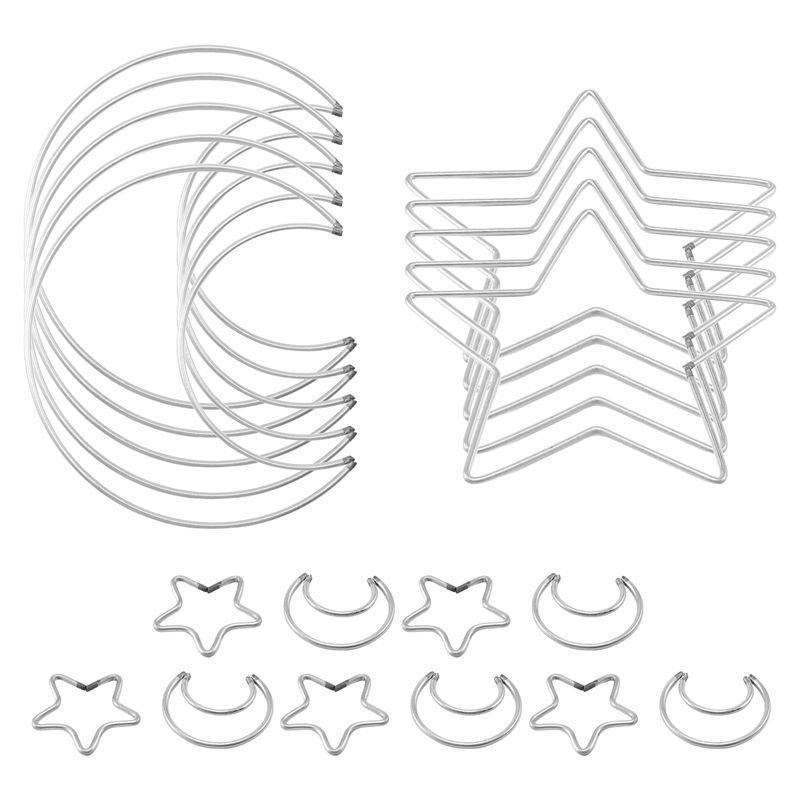 AEE4-Moon Star Dream Catcher Metal Hoop Rings Circle Macrame For DIY Craft Dream Catcher Making Home Wall Hanging Decoration
AEE4-Moon Star Dream Catcher Metal Hoop Rings Circle Macrame For DIY Craft Dream Catcher Making Home Wall Hanging Decoration
