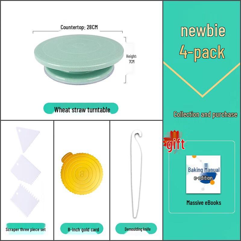 Plastic Cake Decorating Turntable Set
Plastic Cake Decorating Turntable Set
