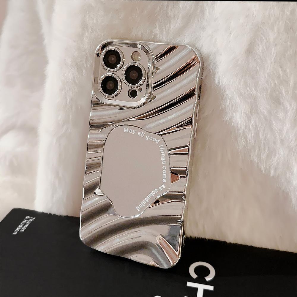 Electroplated Mirror for Apple 14 Protective Case, Irregular Water Ripple Wave Mirror for IPhone 15 Phone Case 7P/8P
Electroplated Mirror for Apple 14 Protective Case, Irregular Water Ripple Wave Mirror for IPhone 15 Phone Case 7P/8P