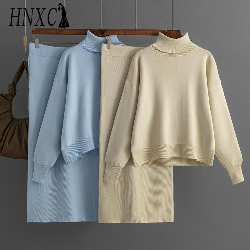 HNXC Knitted Suit for Women s Autumn and Winter, A Two-piece Set of Solid-color High-neck Sweater and Half-length Body-hugging Skirt One Size темно-коричневого кольору
HNXC Knitted Suit for Women s Autumn and Winter, A Two-piece Set of Solid-color High-neck Sweater and Half-length Body-hugging Skirt One Size темно-коричневого кольору