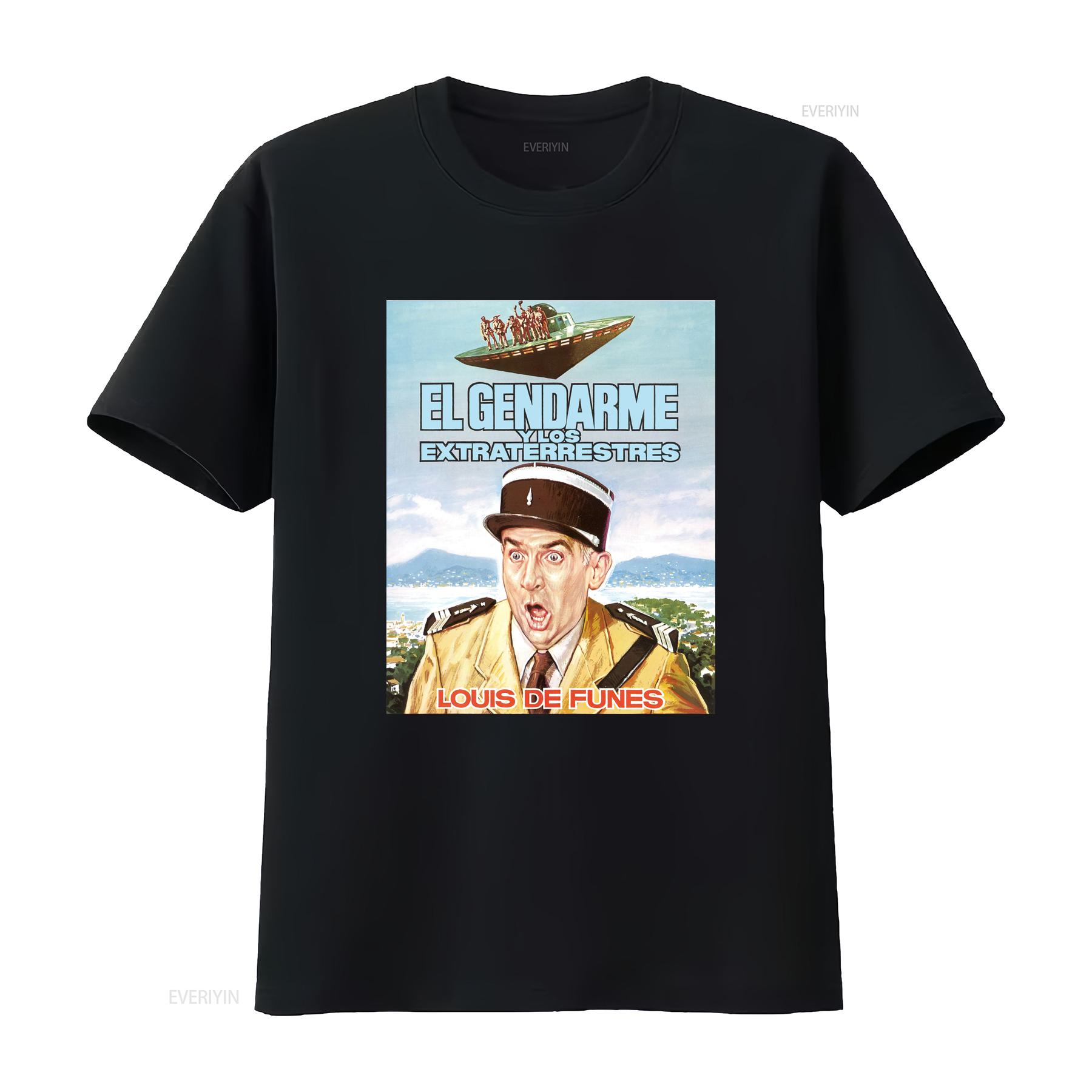 Louis De Funes The Gendarme And Extra Terrestrials T shirt Classic Movie Design Casual vintage Washed Breathable Stylish Unisex 4XL
Louis De Funes The Gendarme And Extra Terrestrials T shirt Classic Movie Design Casual vintage Washed Breathable Stylish Unisex 4XL