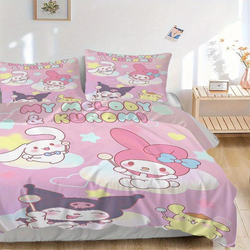 3pcs Pom Pom Purin Cinnamoroll My Melody Kuromi Sanrio Three-Piece Patterned Quilt Cover Set - Soft and Cozy Bedroom, Guest Room and Dorm Decorat 135x200cm
3pcs Pom Pom Purin Cinnamoroll My Melody Kuromi Sanrio Three-Piece Patterned Quilt Cover Set - Soft and Cozy Bedroom, Guest Room and Dorm Decorat 135x200cm