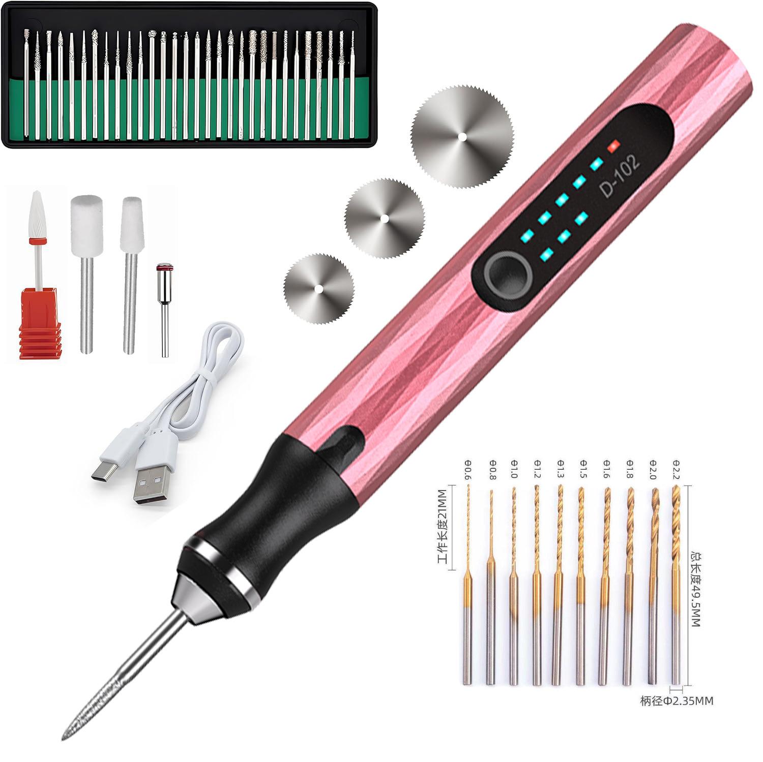 Cordless Electric Engraving Machine USB Rechargeable for Engraving Jewelry, Metal, Plastic and Wood рожевий
Cordless Electric Engraving Machine USB Rechargeable for Engraving Jewelry, Metal, Plastic and Wood рожевий