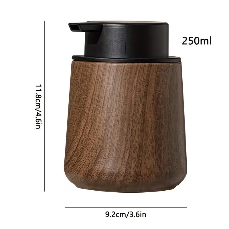 250ml Luxury Walnut Grain Resin Soap Dispenser - Durable, Eco-Friendly 10oz Hand Wash Bottle for Bathroom Countertop 250ml
250ml Luxury Walnut Grain Resin Soap Dispenser - Durable, Eco-Friendly 10oz Hand Wash Bottle for Bathroom Countertop 250ml