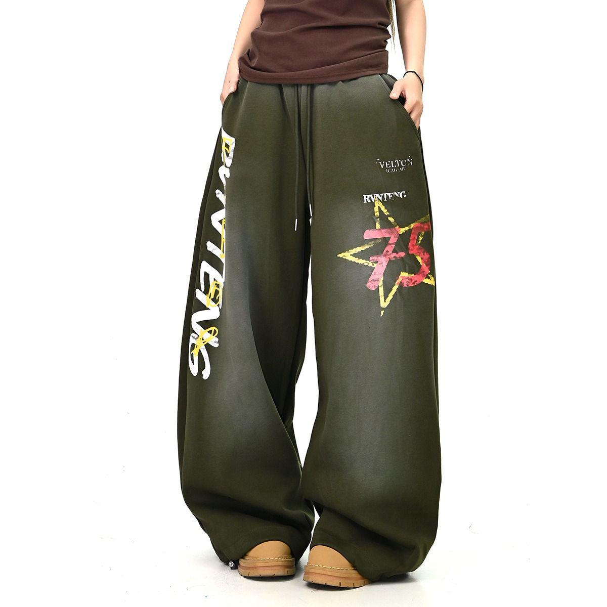 2026 Unisex American Star Gradient Wide-Leg Sweatpants L армия зеленый
2026 Unisex American Star Gradient Wide-Leg Sweatpants L армия зеленый