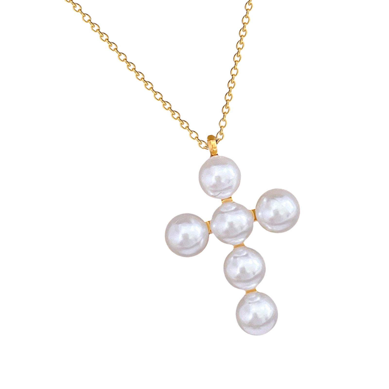 Elegant Cross Necklace Daily Necklace Featuring Alloy and Imitation Pearls Perfect for Daily Wear or Special Occasions золотий
Elegant Cross Necklace Daily Necklace Featuring Alloy and Imitation Pearls Perfect for Daily Wear or Special Occasions золотий