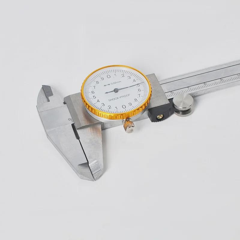 Металлический круглый штангенциркуль с нониусом, стрелка 0-150 мм 150MM Gold Dial
Металлический круглый штангенциркуль с нониусом, стрелка 0-150 мм 150MM Gold Dial